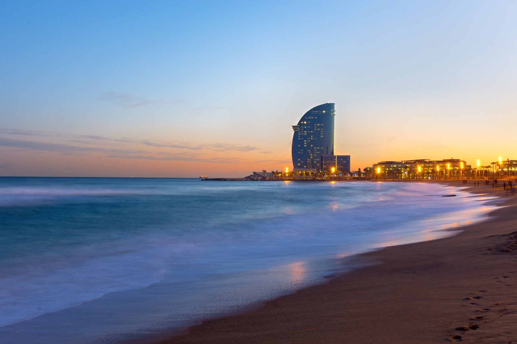 Beach Coast of Barcelona 